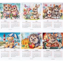 ExklusivBox: Diamond-Painting-Wandkalender für 2027 & 2028, 4-teilig
