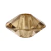 Facetten-Perlen, transparent, Ø6mm, mocca, 100 Stück