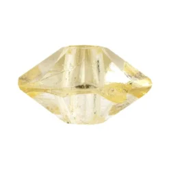 Facetten-Perlen, transparent, Ø6mm, gelb, 100 Stück
