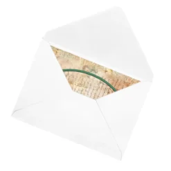 3-Fach Motiv-Grußkarten, Oval, Winter 2, 11,5cm x 16,5cm, inkl. Umschläge, 10 Stück