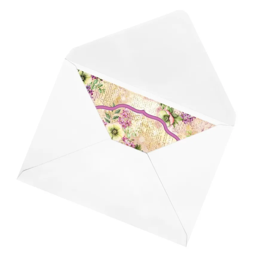 3-Fach Motiv-Grußkarten, Zierornament, Winter 3, 11,5cm x 16,5cm, inkl. Umschläge, 10 Stück
