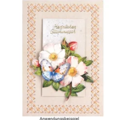 Fadengrafik-Grußkarten, Soft-Marmor, 11,5cm x 16,5cm, 240g/m², 10 Farben, inkl. Umschläge, 20-teilig