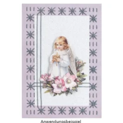 Fadengrafik-Grußkarten, Soft-Marmor, 11,5cm x 16,5cm, 240g/m², 10 Farben, inkl. Umschläge, 20-teilig