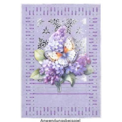 Fadengrafik-Grußkarten, Soft-Marmor, 11,5cm x 16,5cm, 240g/m², 10 Farben, inkl. Umschläge, 20-teilig