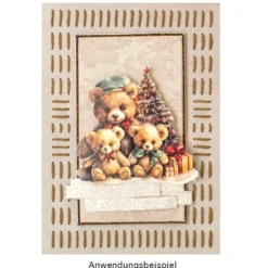 Fadengrafik-Grußkarten, Soft-Marmor, 11,5cm x 16,5cm, 240g/m², 10 Farben, inkl. Umschläge, 20-teilig