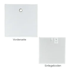 Faltbare Aufbewahrungsboxen, 30cm x 30cm x 30cm, weiß, 3 Stück