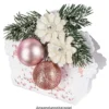 Faltboxen mit Laser-Ornamentik & Folienveredelung, 11x9,5x2,4cm, 10 Stück