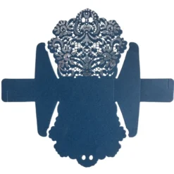 Faltboxen mit Laser-Ornamentik & Folienveredelung, 11x9,5x2,4cm, 10 Stück