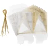 Faltboxen, Pyramide, 11cm x 7,5cm x 7,5cm, mit Goldfolien-Veredelung, 10 Stück