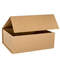 Faltbox mit Magnetverschluss, 21cm x 17,3cm x 8,2cm, 1200 g/m², Kraftpapier