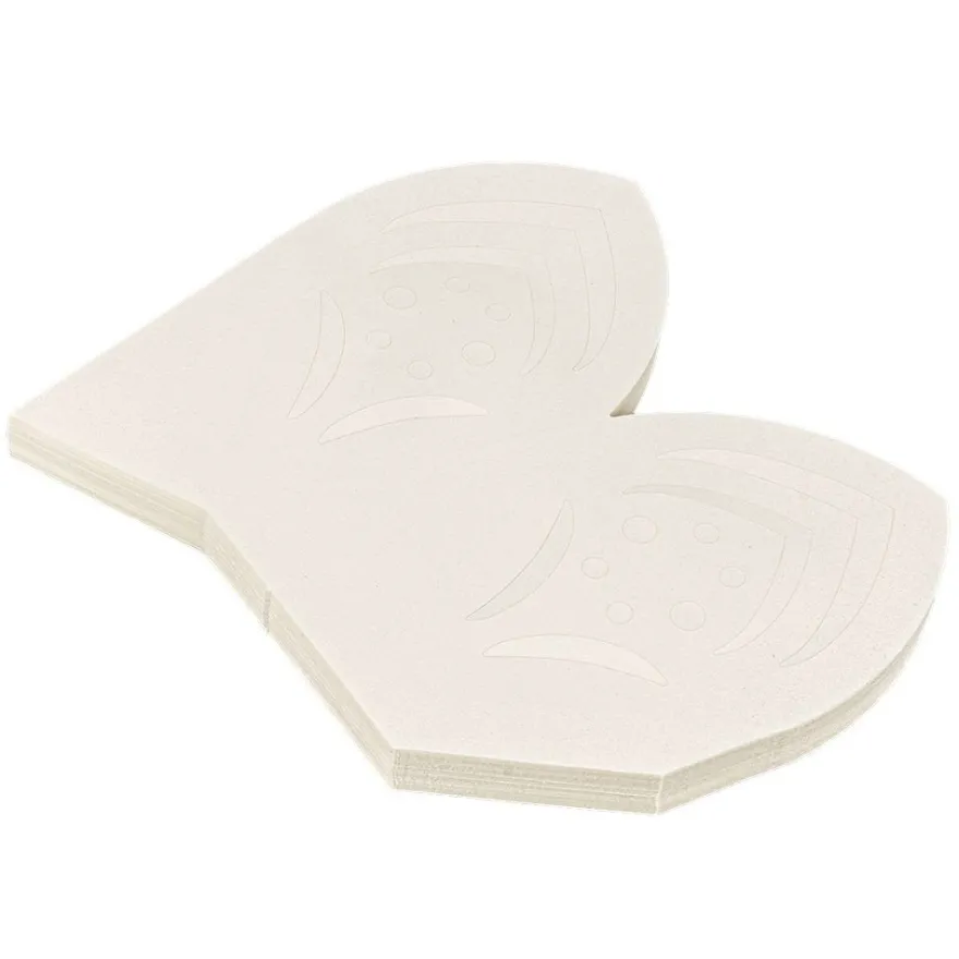 Faltelemente, Sternenblüte 1, für 5 Sternenblüten, Perlmuttpapier, creme, 120g/m², 40 Stück