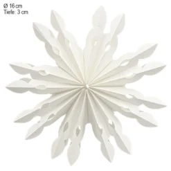 Faltelemente, Sternenblüte 4, für 5 Sternenblüten, Perlmuttpapier, creme, 120g/m², 40 Stück