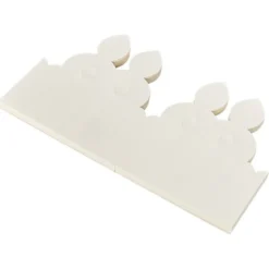 Faltelemente, Sternenblüte 4, für 5 Sternenblüten, Perlmuttpapier, creme, 120g/m², 40 Stück
