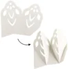 Faltelemente, Sternenblüte 3, für 5 Sternenblüten, Perlmuttpapier, creme, 120g/m², 40 Stück