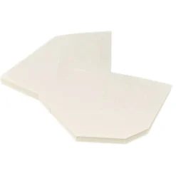 Faltelemente, Sternenblüte 2, für 5 Sternenblüten, Perlmuttpapier, creme, 120g/m², 40 Stück