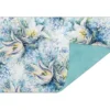 Faltpapiere, Duo-Design 42, 10cm x 15cm, Blüten/blau, 50 Stück