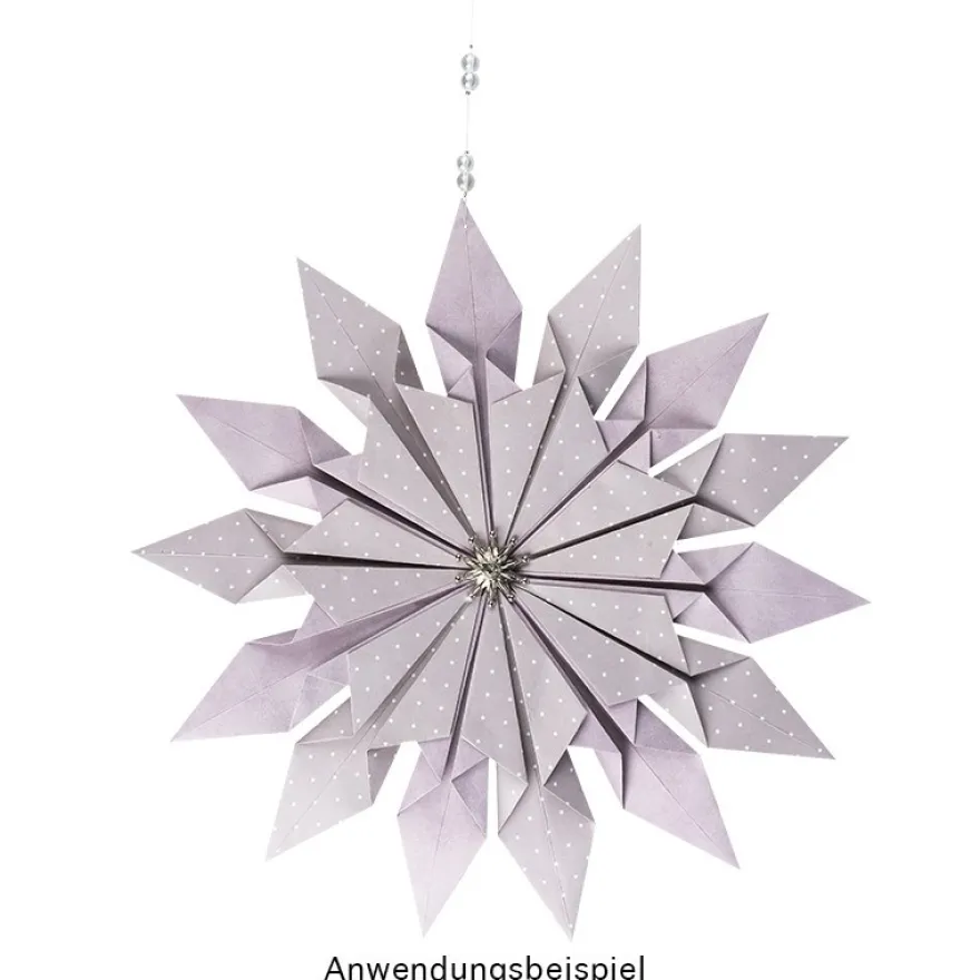 Faltpapiere, Duo-Design 34, 10cm x 15cm, Punkte/grau, 50 Stück
