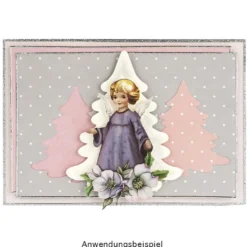 Faltpapiere, Duo-Design 34, 10cm x 15cm, Punkte/grau, 50 Stück