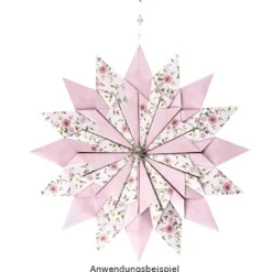 Faltpapiere, Duo-Design 39, 10cm x 15cm, Rosen/rosa, 50 Stück
