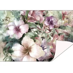 Faltpapiere Duo-Design 3, DIN A5, Blumen/creme, 50 Stück