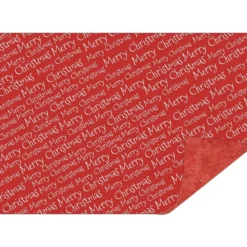Faltpapiere Duo-Design 7, DIN A5, Merry Christmas/rot, 50 Stück