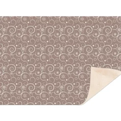 Faltpapiere Duo-Design 8, DIN A5, Ornamente/taupe, 50 Stück