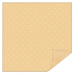Faltpapiere, Duo-Design 6, 110 g/m², Punkte/apricot, 150 Stück