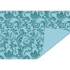 Faltpapiere Duo-Design 30, 10x15 cm, Ornamente/blau, 50 Stück