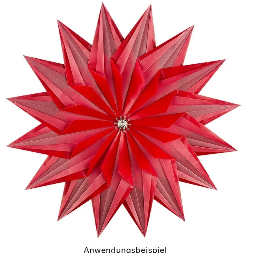 Faltpapiere, transparent, 10cm x 10cm, 110 g/m², rot, 100 Stück