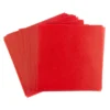 Faltpapiere, transparent, 15cm x 15cm, 110 g/m², rot, 100 Stück