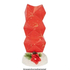 Faltpapiere, transparent, Hirsche, 15cm x 15cm, 110 g/m², rot/gold, 100 Stück