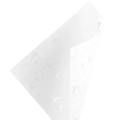 Faltpapiere, transparent, Hirsche, 15cm x 15cm, 110 g/m², weiß/silber, 100 Stück