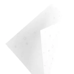 Faltpapiere, transparent, Sterne, 20cm x 20cm, 110 g/m², weiß/silber, 100 Stück