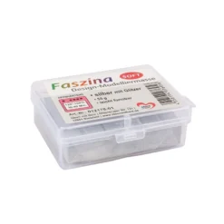 Faszina Soft, Design-Modelliermasse, silber mit Glitzer, 55g, leicht formbar, ofenhärtend