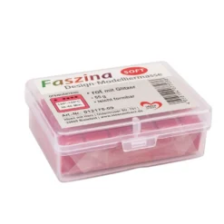 Faszina Soft, Design-Modelliermasse, rot mit Glitzer, 55g, leicht formbar, ofenhärtend