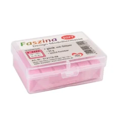 Faszina Soft, Design-Modelliermasse, pink mit Glitzer, 55g, leicht formbar, ofenhärtend