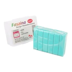 Faszina Soft, Design-Modelliermasse, mint, 55 g, leicht formbar, ofenhärtend