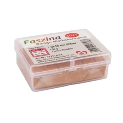 Faszina Soft, Design-Modelliermasse, gold mit Glitzer, 55g, leicht formbar, ofenhärtend