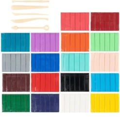 Faszina Soft, Modelliermasse, 18 Farben, 5 Werkzeuge, je 55g, ofenhärtend, 23-teilig