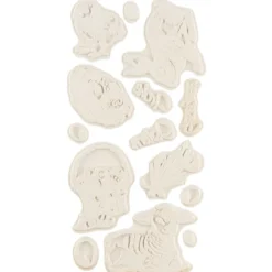 Feinkontur-Stempel, einzelne Motive auf Trägerfolie, Ostern