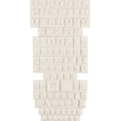 Feinkontur-Stempel, einzelne Motive auf Trägerfolie, Alphabet