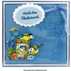 Feinkontur-Stempel, 15 x 15 cm, Bank