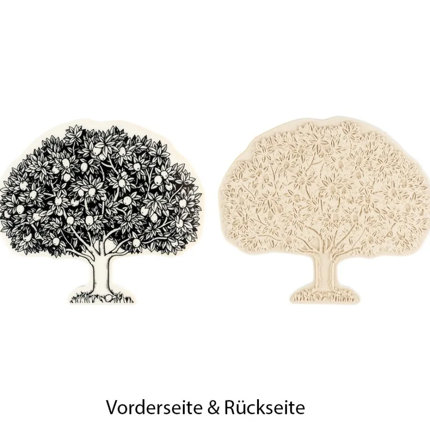 Feinkontur-Stempel, 15 x 15 cm, Baum