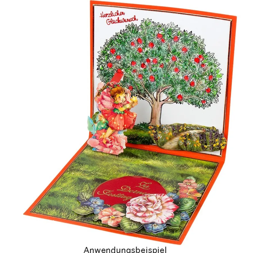 Feinkontur-Stempel, 15 x 15 cm, Baum
