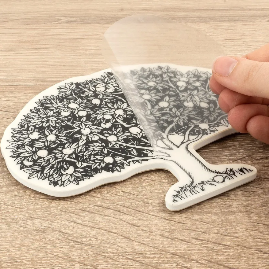 Feinkontur-Stempel, 15 x 15 cm, Baum