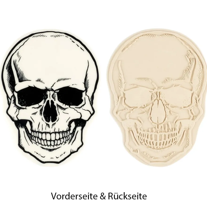 Feinkontur-Stempel, 10 x 15 cm, Totenkopf
