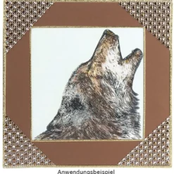 Feinkontur-Stempel, 15 x 15 cm, Wolf