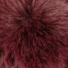 Fell-Pompons, Ø 8cm, dunkelrot, 4 Stück