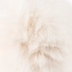 Fell-Pompons, Ø 8cm, naturweiß, 4 Stück