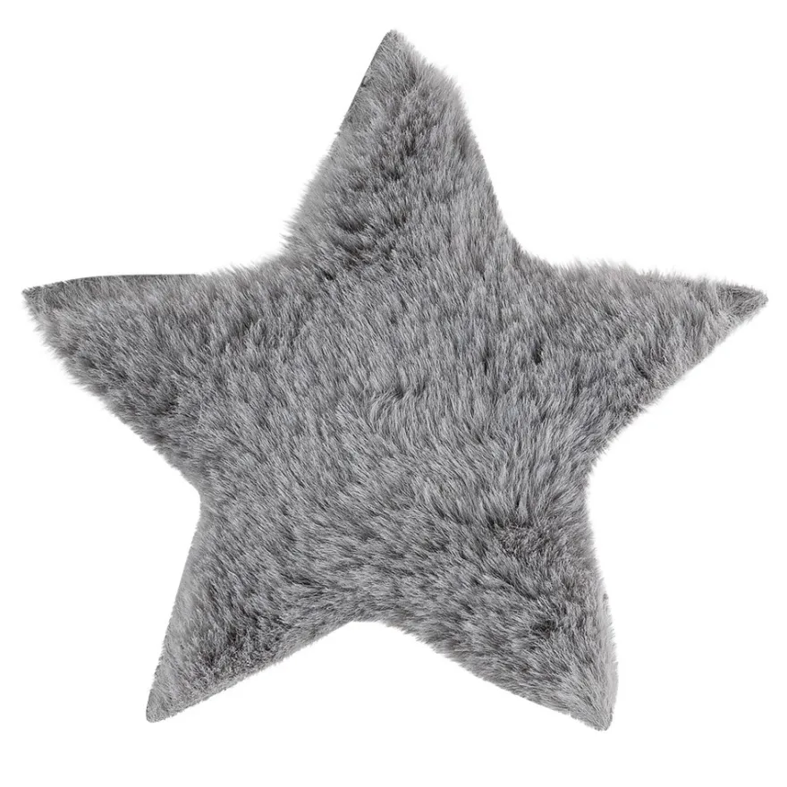 Fell-Sterne, Ø 11cm, grau, 2 Stück